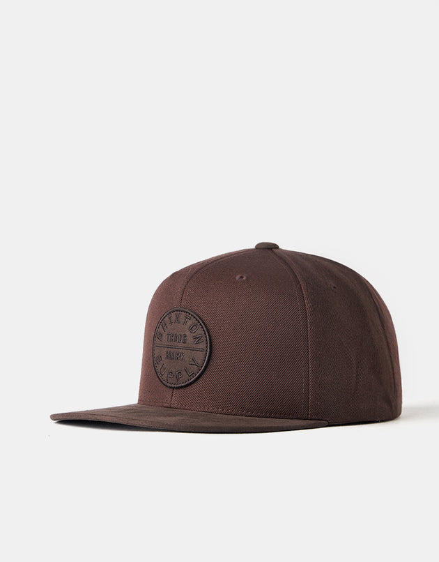 Brixton Oath III Snapback Cap - Pinecone Brown/Brown Suede