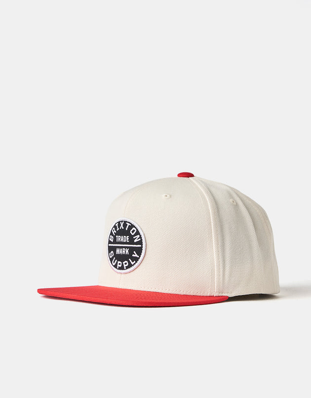 Brixton Oath III Snapback Cap - Whitecap/Adrenaline Rush