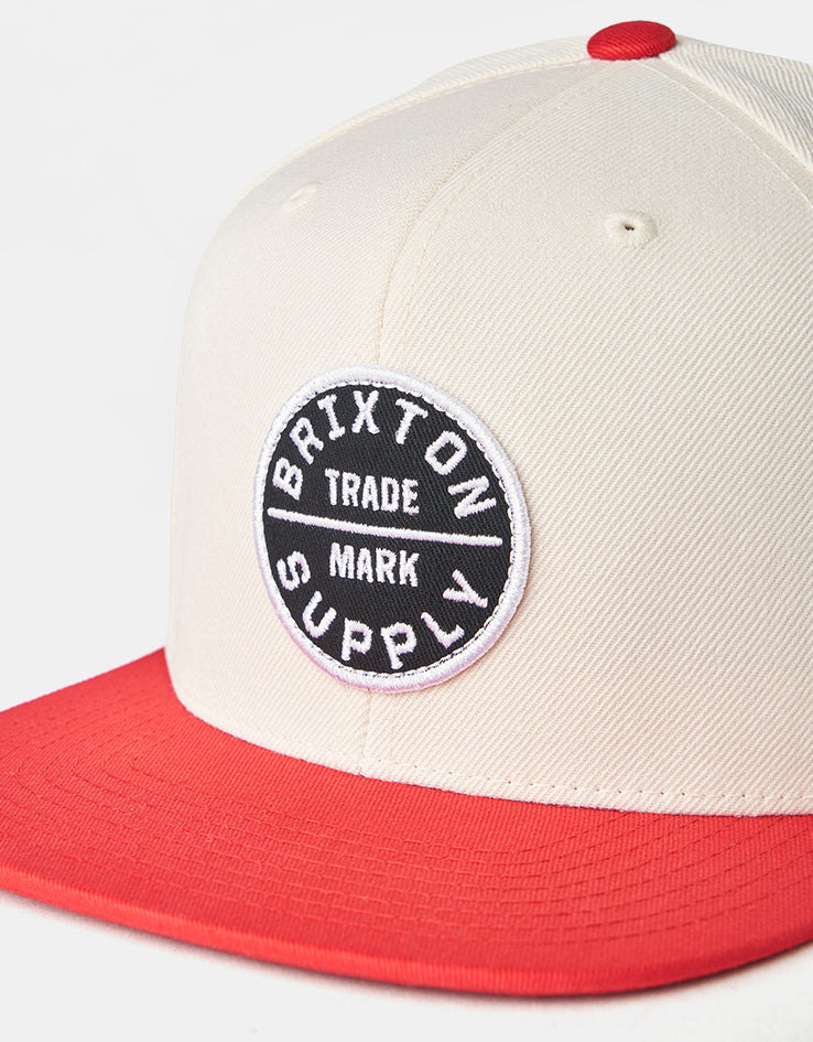 Brixton Oath III Snapback Cap - Whitecap/Adrenaline Rush