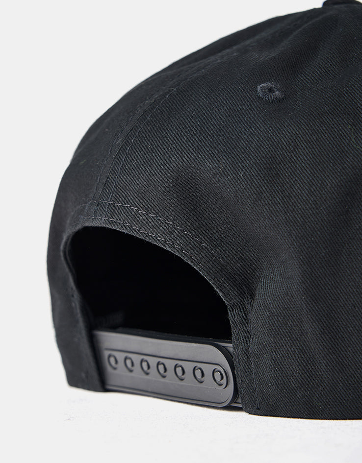 Brixton Grade Snapback Cap - Black/Orange/White