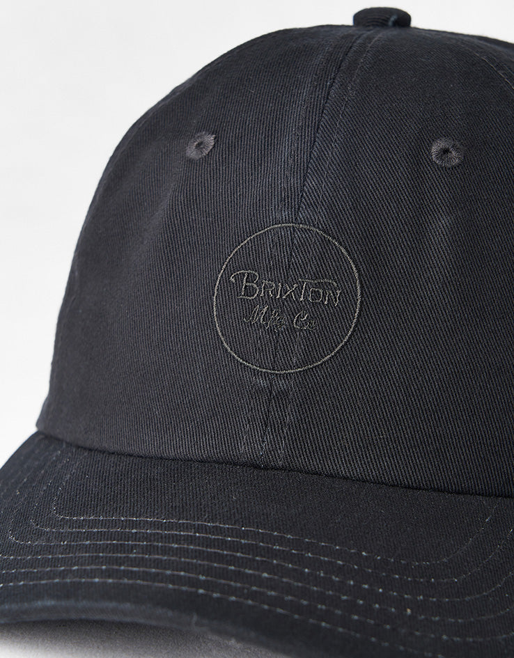 Brixton Wheeler Cap - Black Vintage Wash