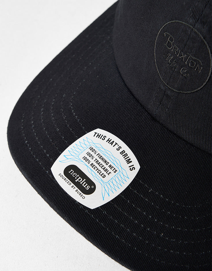 Brixton Wheeler Cap - Black Vintage Wash
