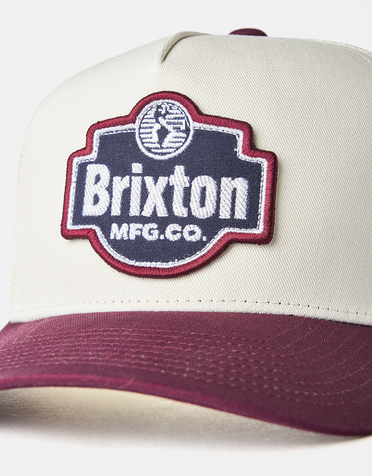 Brixton Genuine Trucker Cap - Off White/Port