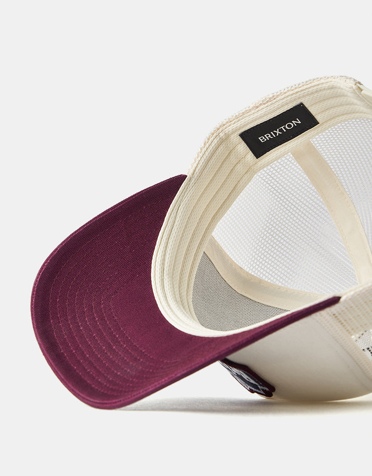 Brixton Genuine Trucker Cap - Off White/Port