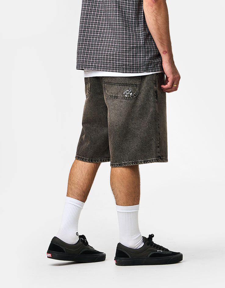 Route One Super Baggy Jorts - Dirty Brown Wash