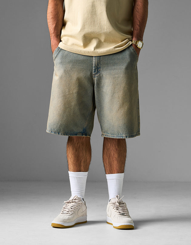 Route One Super Baggy Jorts - Sandblasted Blue