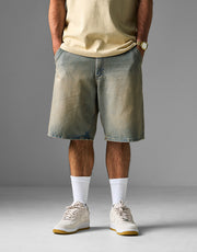 Route One Super Baggy Jorts - Sandblasted Blue