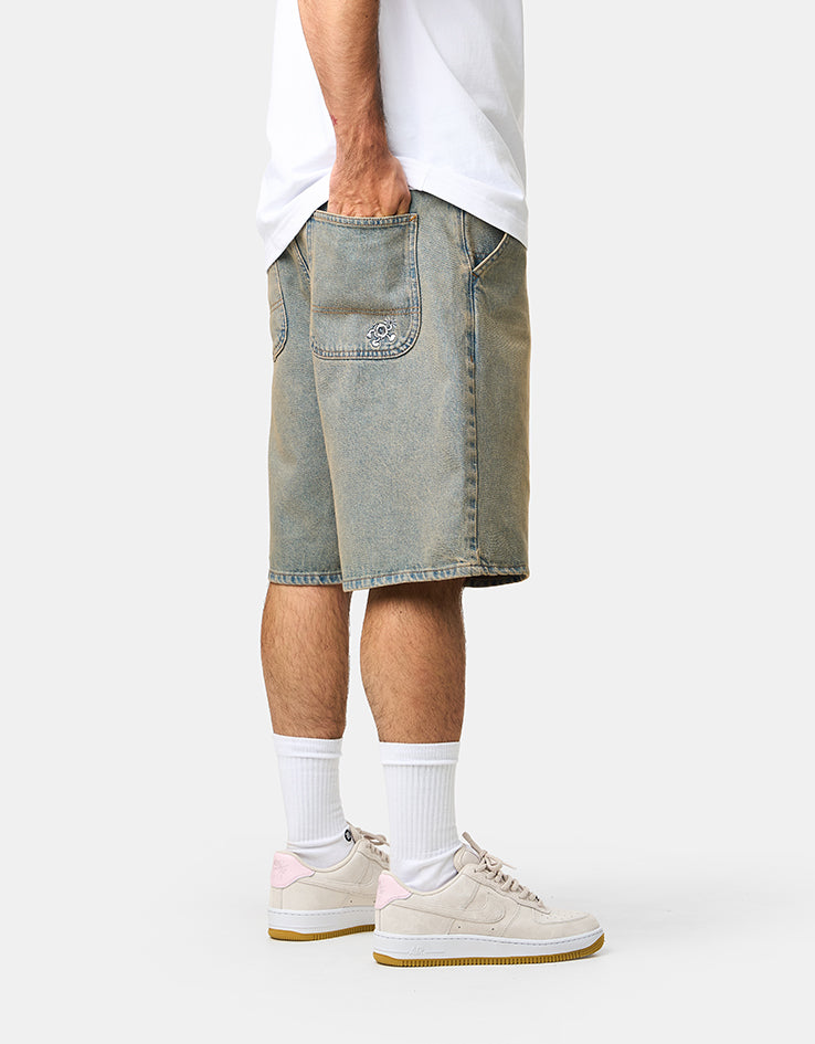 Route One Super Baggy Jorts - Sandblasted Blue