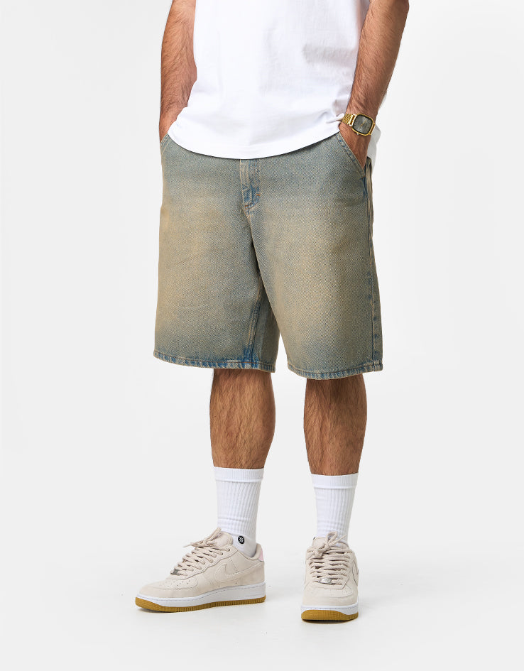 Route One Super Baggy Jorts - Sandblasted Blue