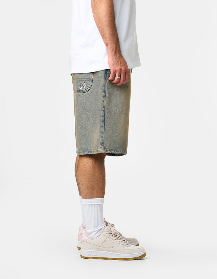 Route One Super Baggy Jorts - Sandblasted Blue