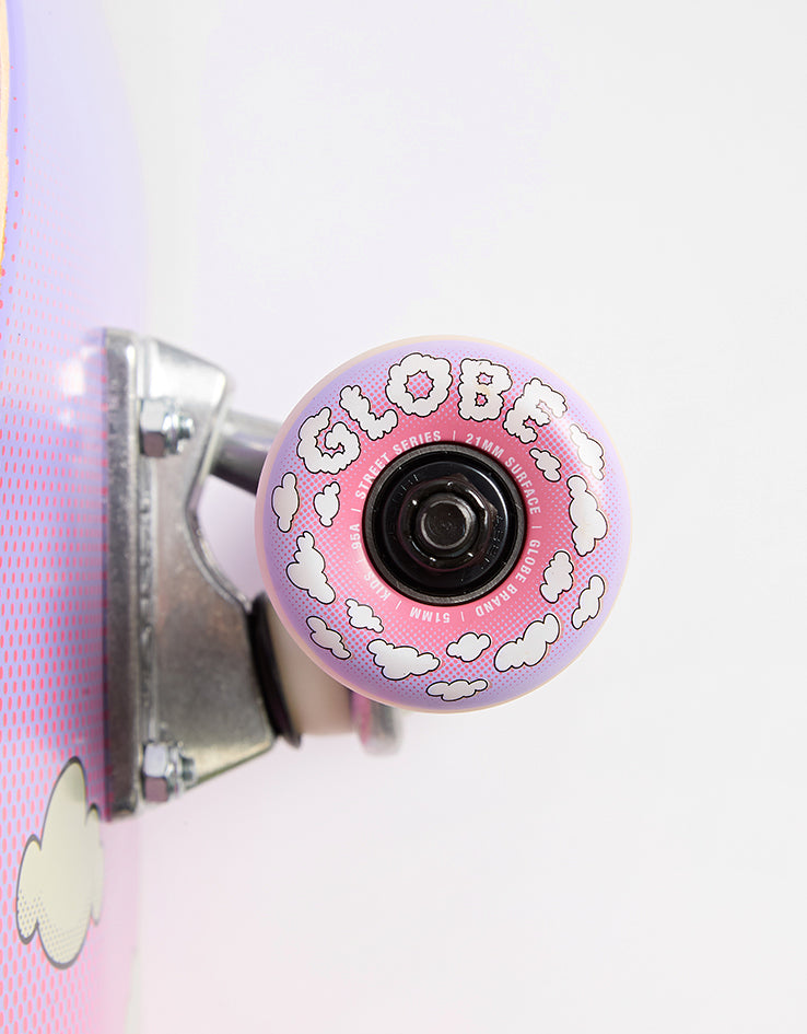 Globe Peace Man Kids Wide Mid Complete Skateboard - 8.25"