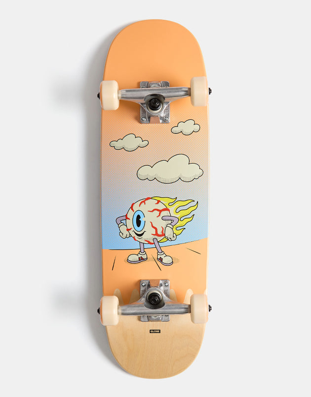 Globe Flaming Eye Kids Wide Mini Complete Skateboard - 7.9"
