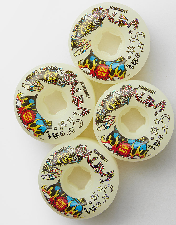 Slime Balls Salba Witch Doctor Reissue Chubbies 99a Skateboard Wheels - 56mm