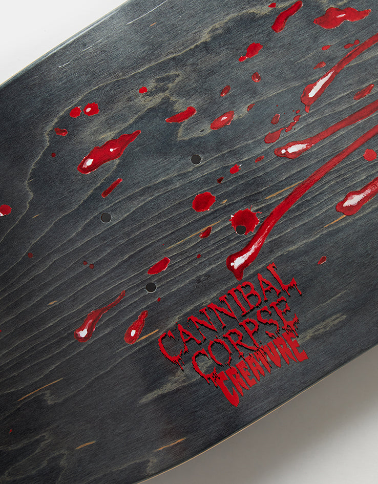 Creature x Cannibal Corpse Skull and Blood Skateboard Deck - 8.53"