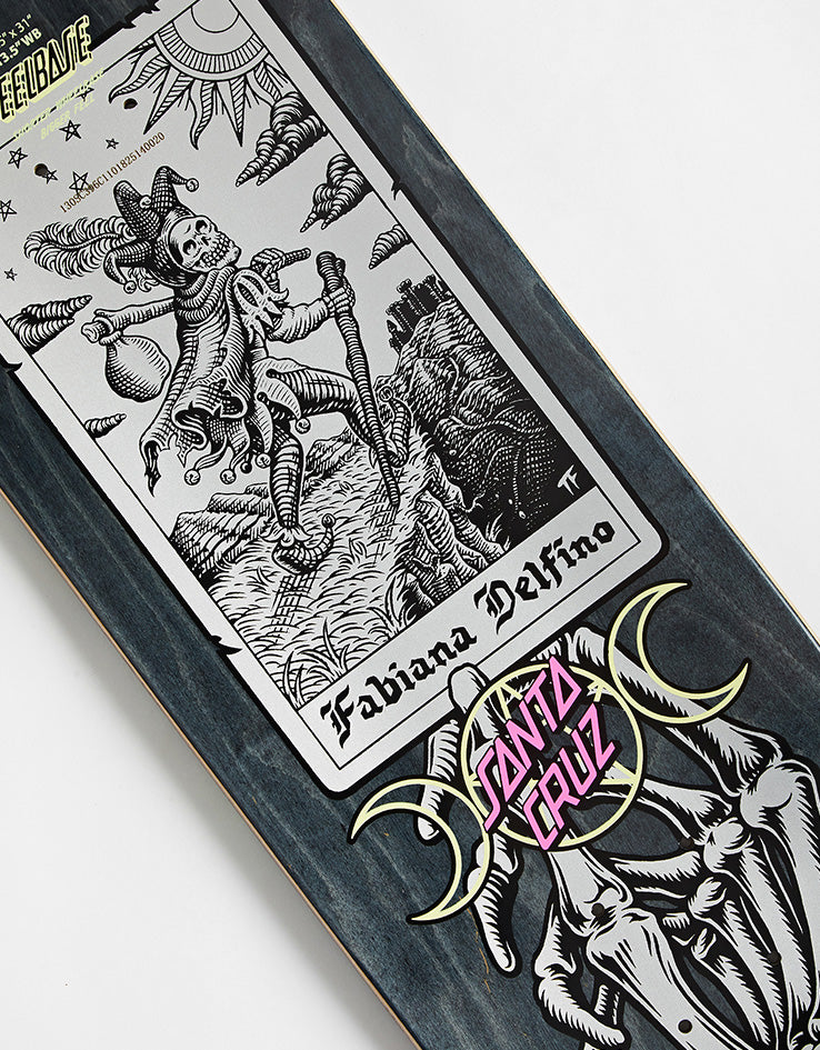 Santa Cruz Delfino Tarot Remix FeelBase Skateboard Deck - 8.25