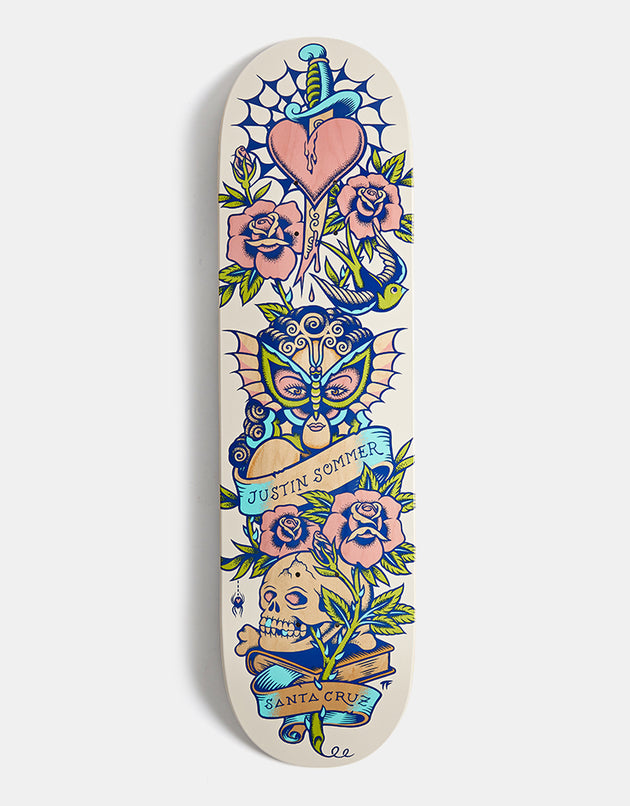 Santa Cruz Sommer Tattooed Skateboard Deck - 8.25"