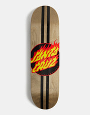 Santa Cruz Flame Dot Striped ATV Skateboard Deck - 8.6"
