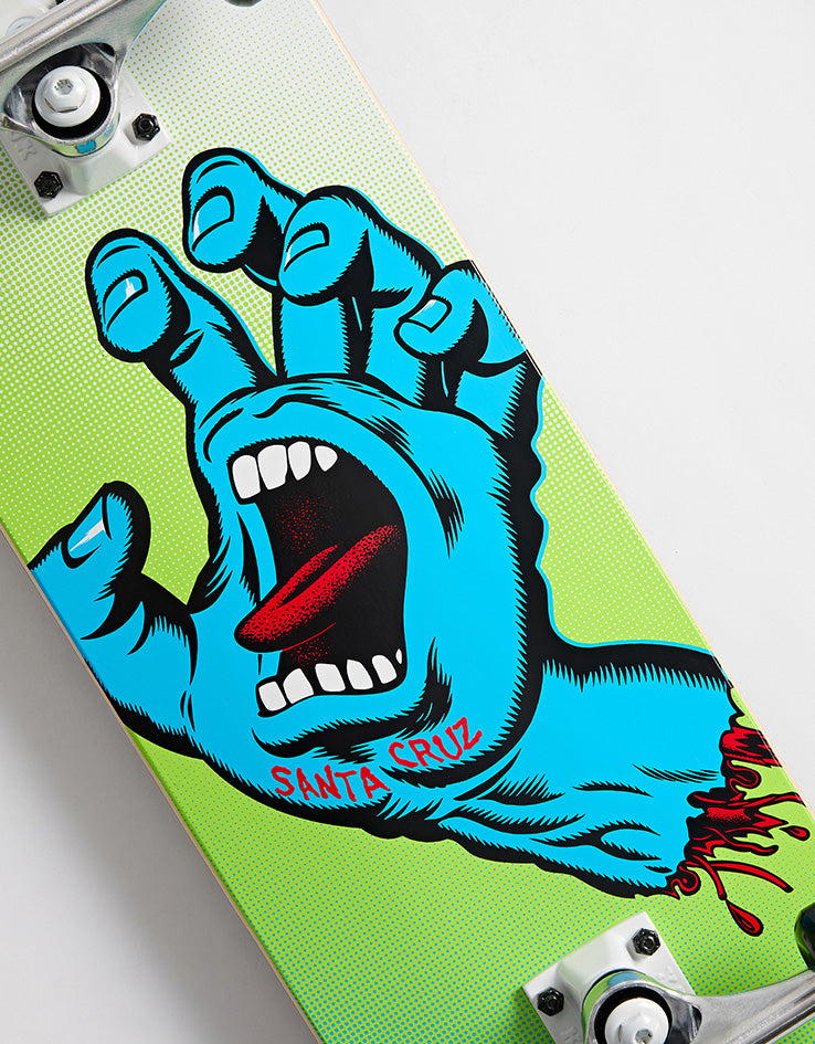 Santa Cruz Screaming Hand Fade Complete Skateboard - 8"