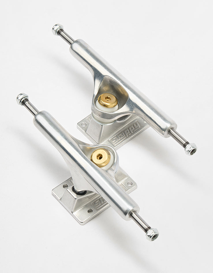 Slappy Inverted Hollow Lights Skateboard Trucks - Polished/Gold (Pair)