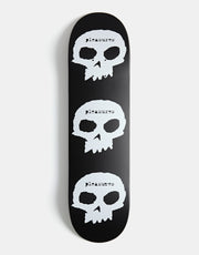 Zero x Pleasures 3 Skulls Skateboard Deck - 8.25"