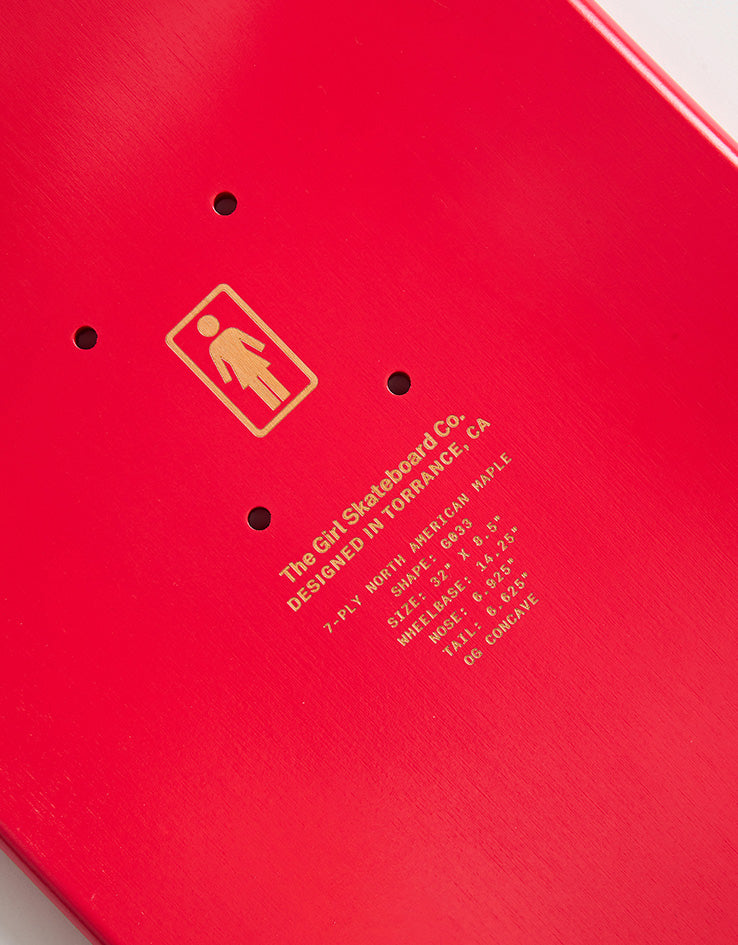 Girl Geering Blood Bath G033 Skateboard Deck - 8.5"