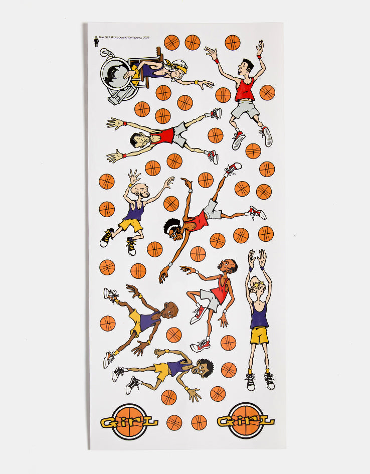 Girl Howard Full Court TWIN TIP G069 Skateboard Deck - 8.25"