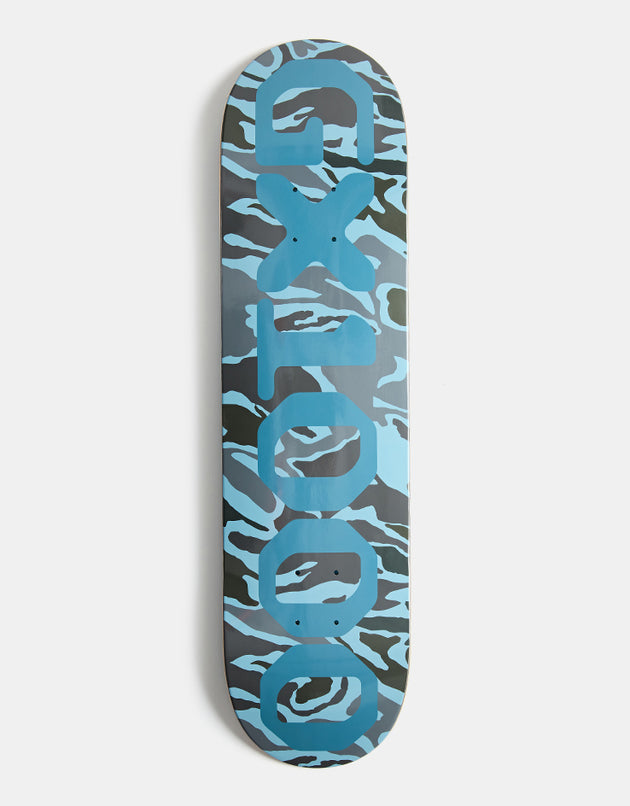 GX1000 OG Logo Camo Skateboard Deck - 8"