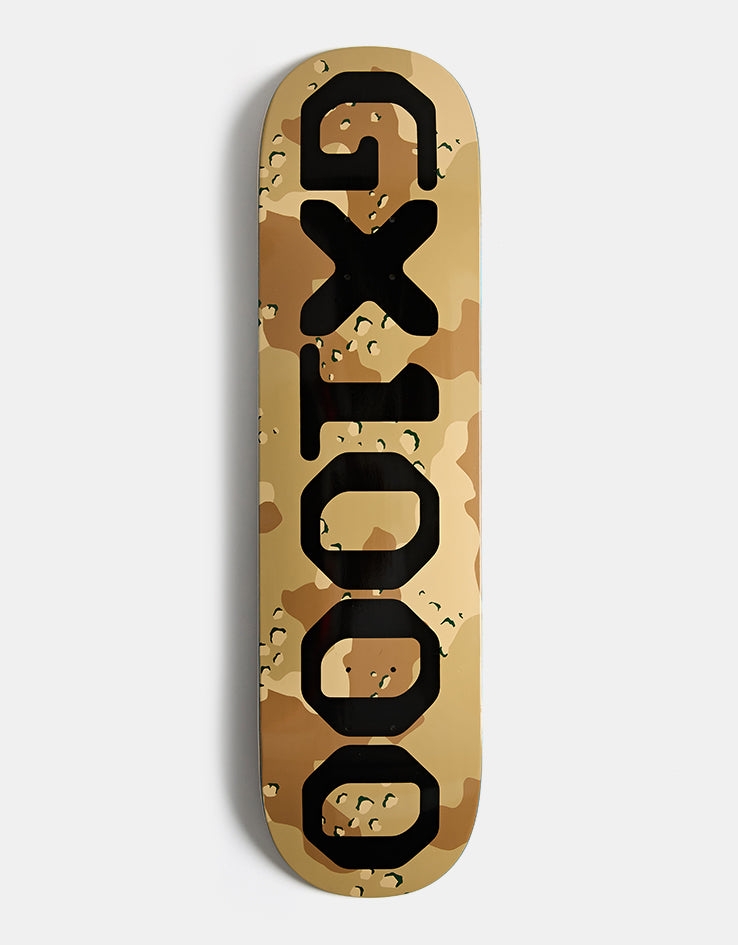 GX1000 OG Logo Camo Skateboard Deck - 8.25"