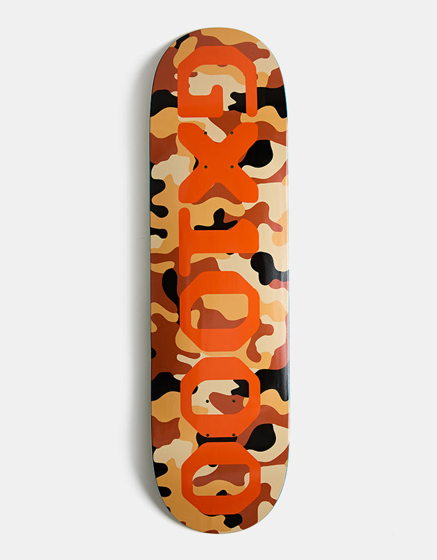 GX1000 OG Logo Camo Skateboard Deck - 8.75"