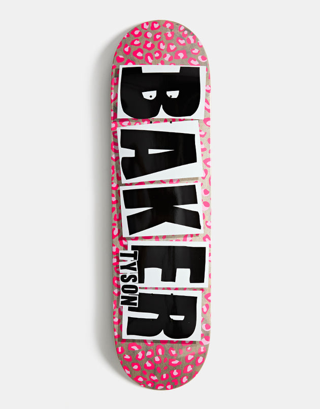 Baker Tyson Brand Logo Hot Cheetah Skateboard Deck - 8.25"