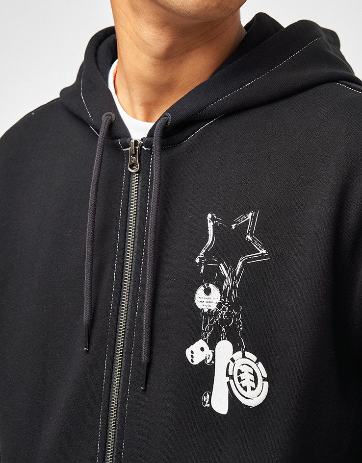 Element Keychain Zip Hood - Flint Black