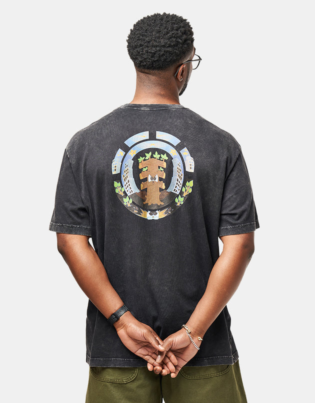 Element x Ellie Andrews Ripple T-Shirt - Off Black