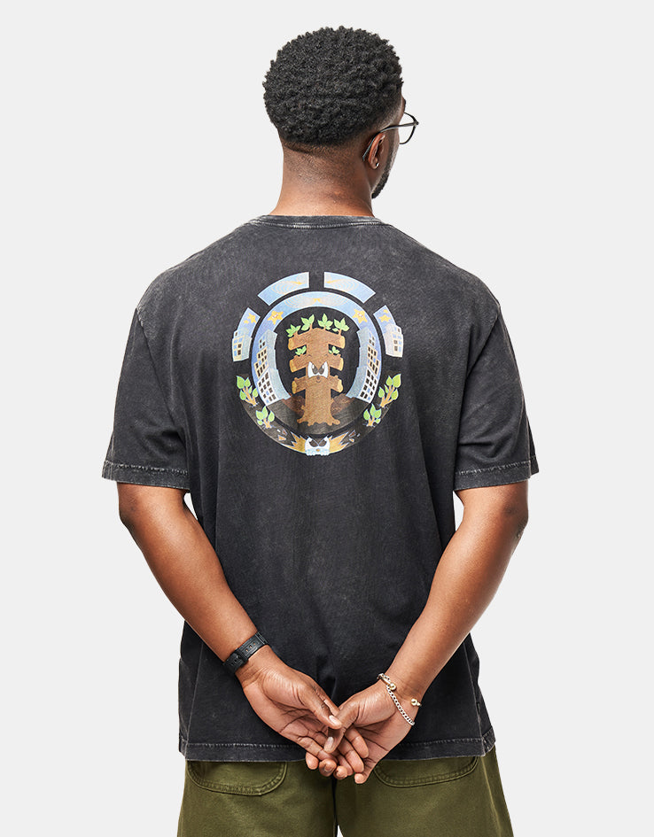 Element x Ellie Andrews Ripple T-Shirt - Off Black