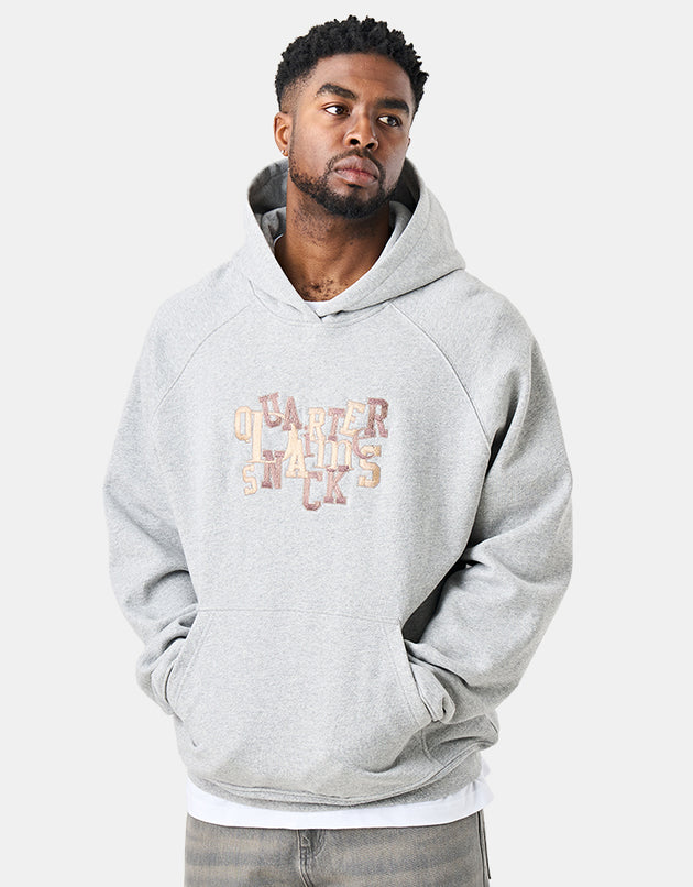 Dime MTL x Quartersnacks Jumble Heavyweight Pullover Hoodie - Heather Grey