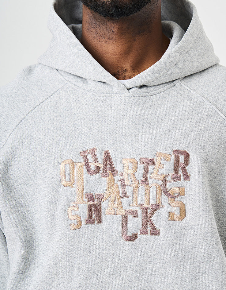Dime MTL x Quartersnacks Jumble Heavyweight Pullover Hoodie - Heather Grey