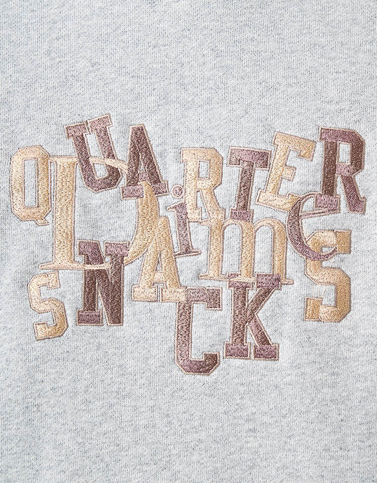 Dime MTL x Quartersnacks Jumble Heavyweight Pullover Hoodie - Heather Grey