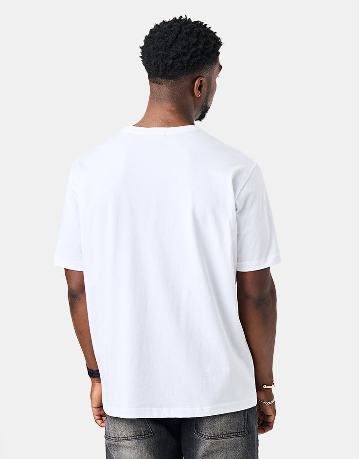 Dime MTL Cursive Smashed T-Shirt - White