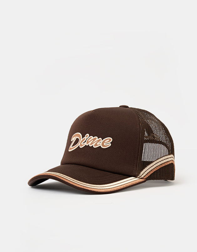 Dime MTL Race Trucker Cap - Brown