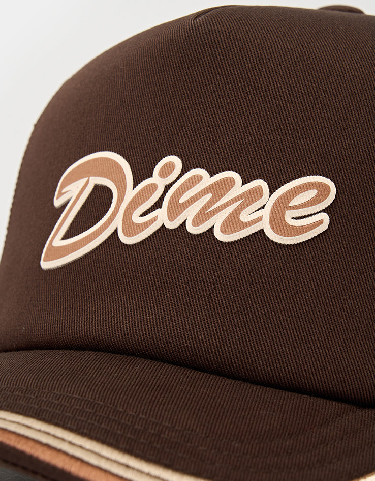 Dime MTL Race Trucker Cap - Brown