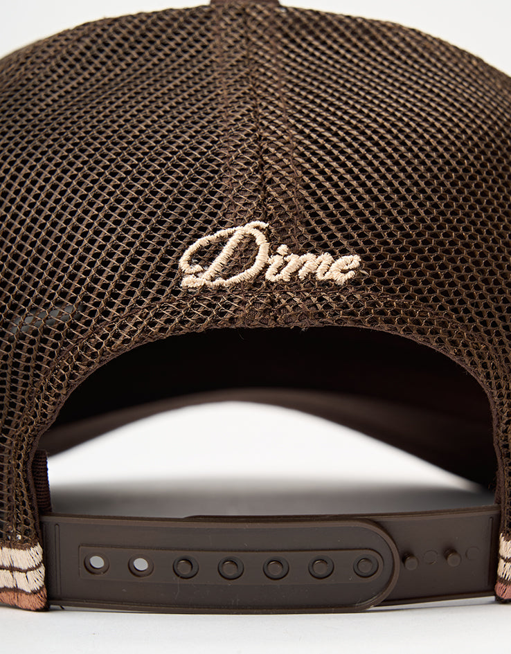 Dime MTL Race Trucker Cap - Brown