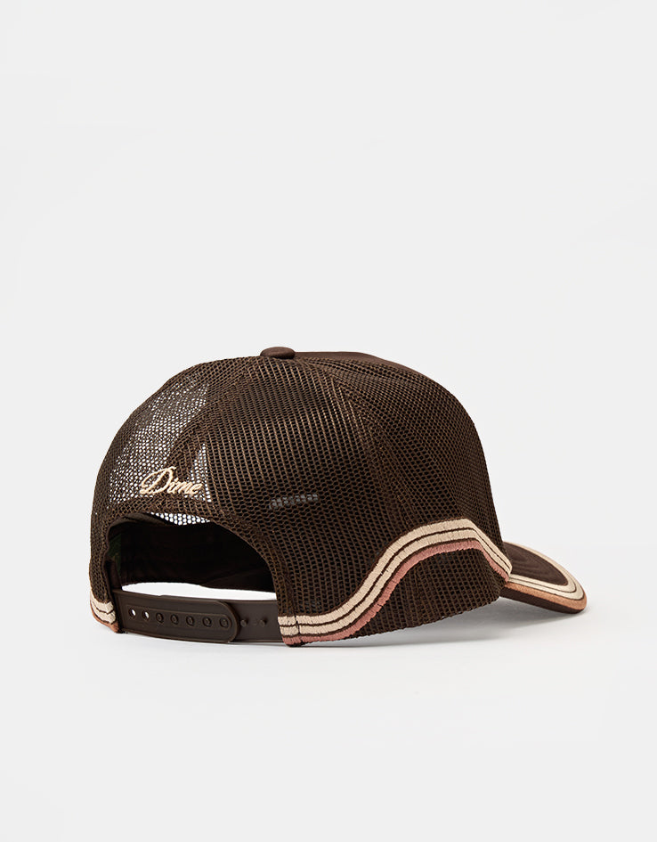 Dime MTL Race Trucker Cap - Brown