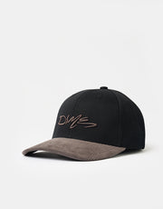 Dime MTL Scribble Full Fit Snapback Cap - Black
