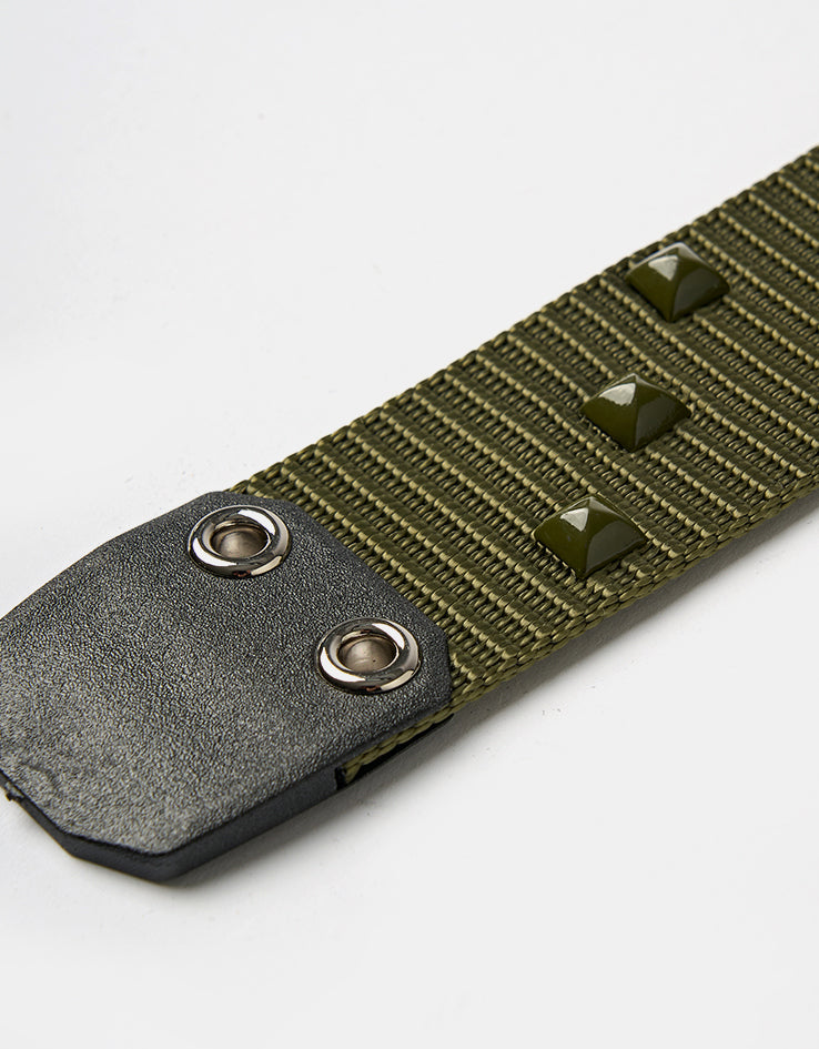 Dime MTL Studded Belt - Army Green