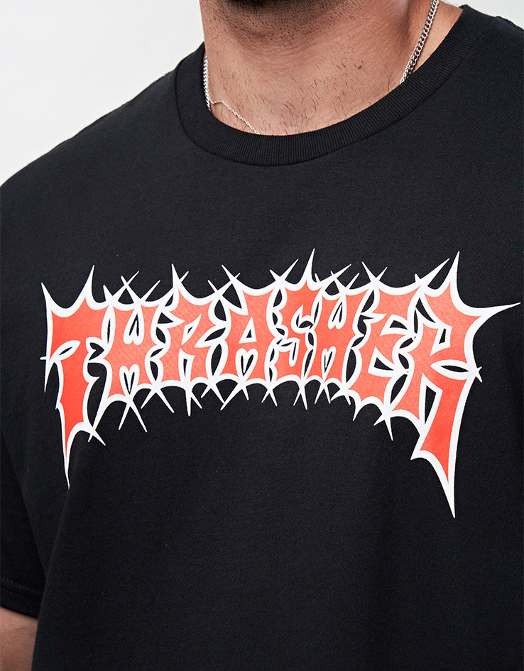 Thrasher Spikey T-Shirt - Black