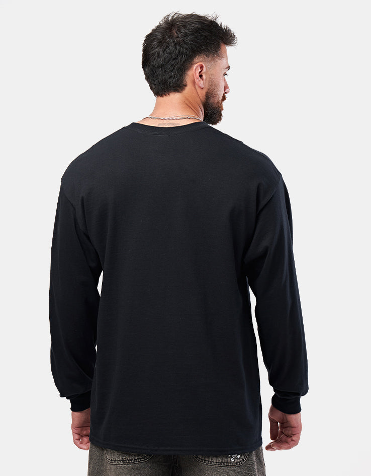 Thrasher Fuego L/S T-Shirt - Black