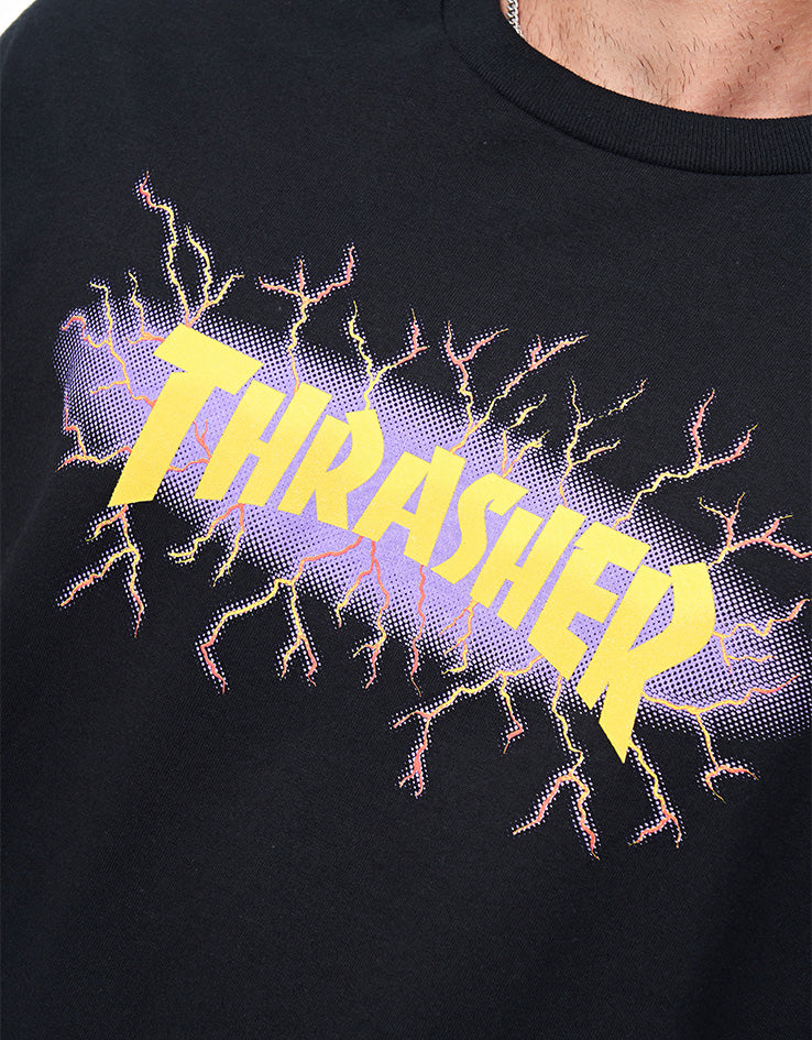 Thrasher Lightning T-Shirt - Black