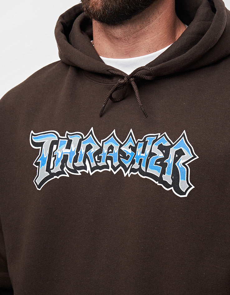 Thrasher Cruisin' Pullover Hoodie - Dark Chocolate