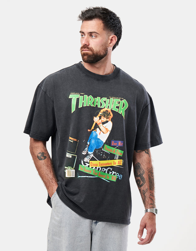 Thrasher February 1987 Vintage T-Shirt - Black