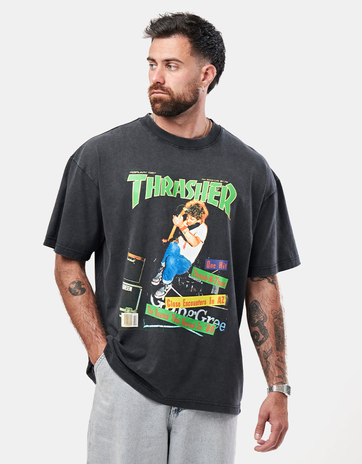 Thrasher February 1987 Vintage T-Shirt - Black