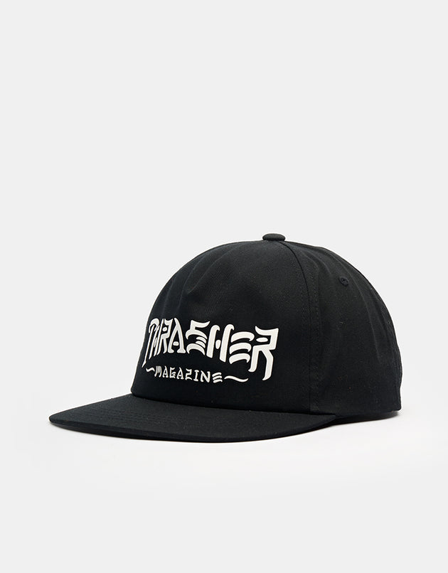 Thrasher Thrash & Destroy Snapback Cap - Black